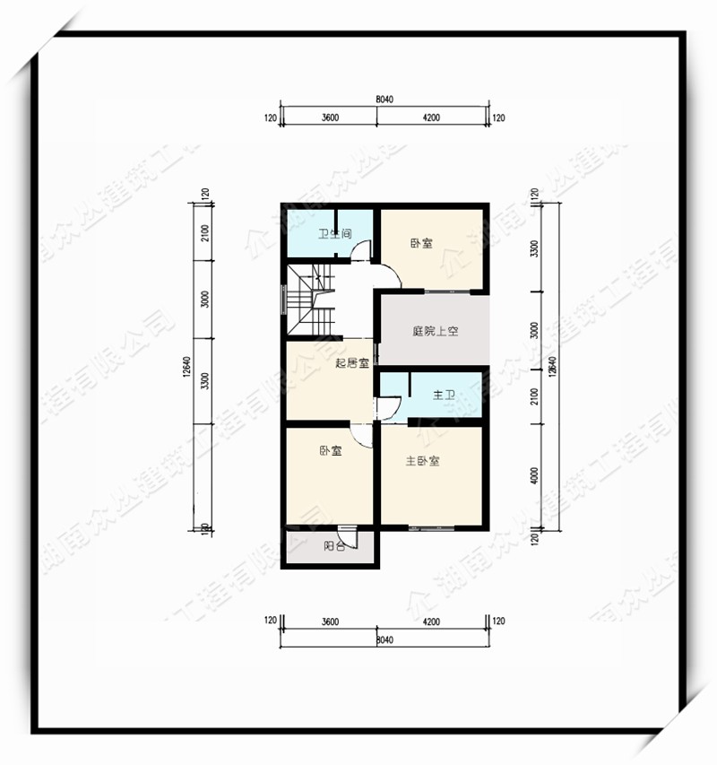 典雅现代2层带阁楼自建别墅设计图