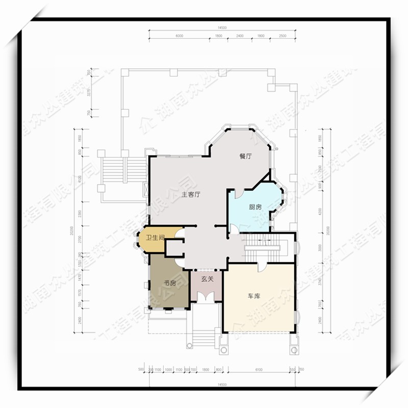 农村自建2层别墅带车库全套图纸