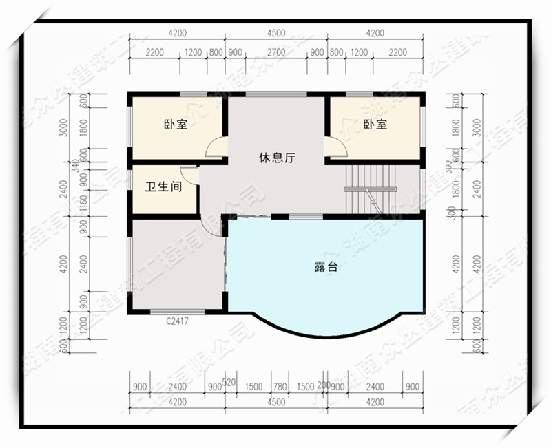 40万自建别墅简欧风带露台