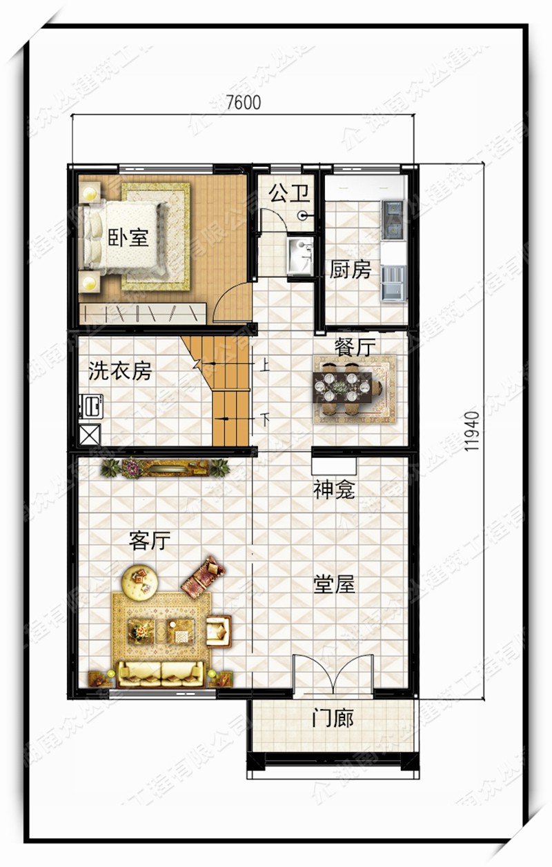 2019新款三层新中式高端农村住宅设计图纸