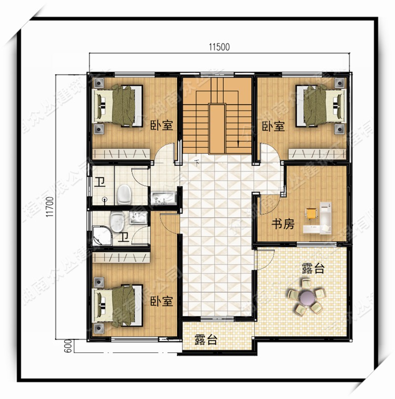 新品农村自建房别墅设计图纸 二层简欧房屋设计