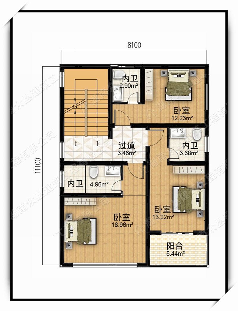 现代三层超大气农村自建房设计及效果全套图纸