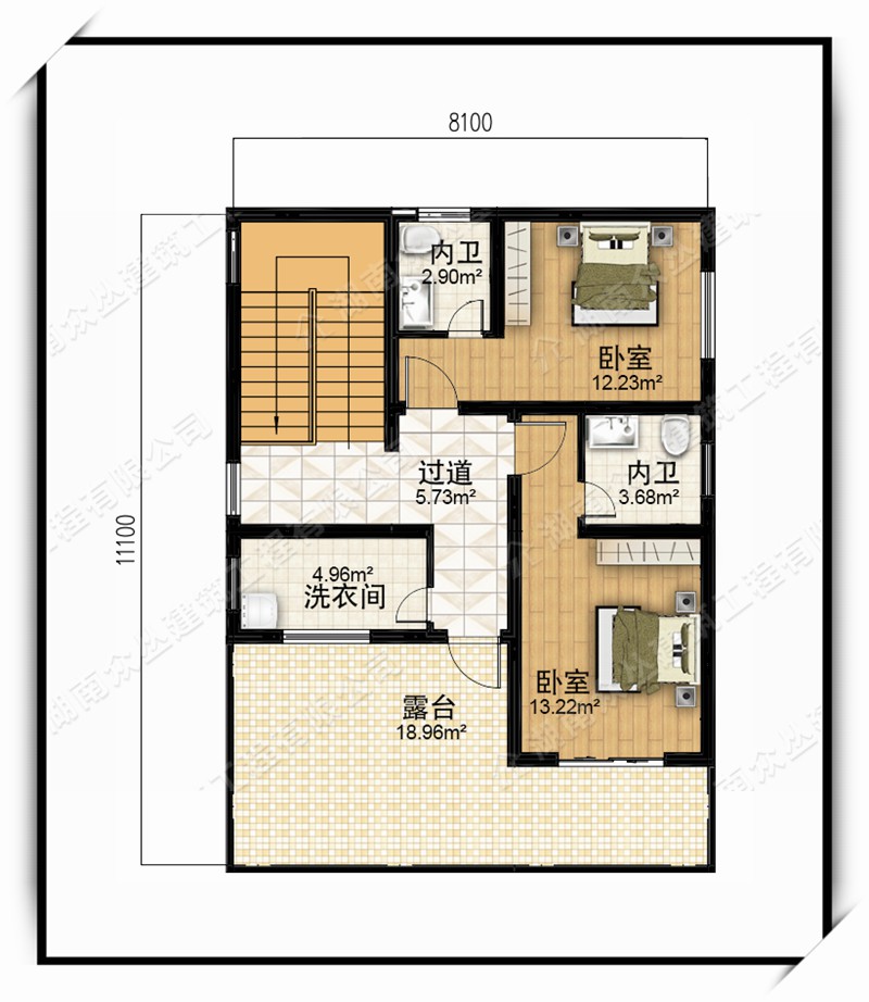 现代三层超大气农村自建房设计及效果全套图纸