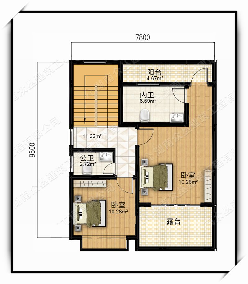 漂亮实惠新中式小面积二层农村别墅