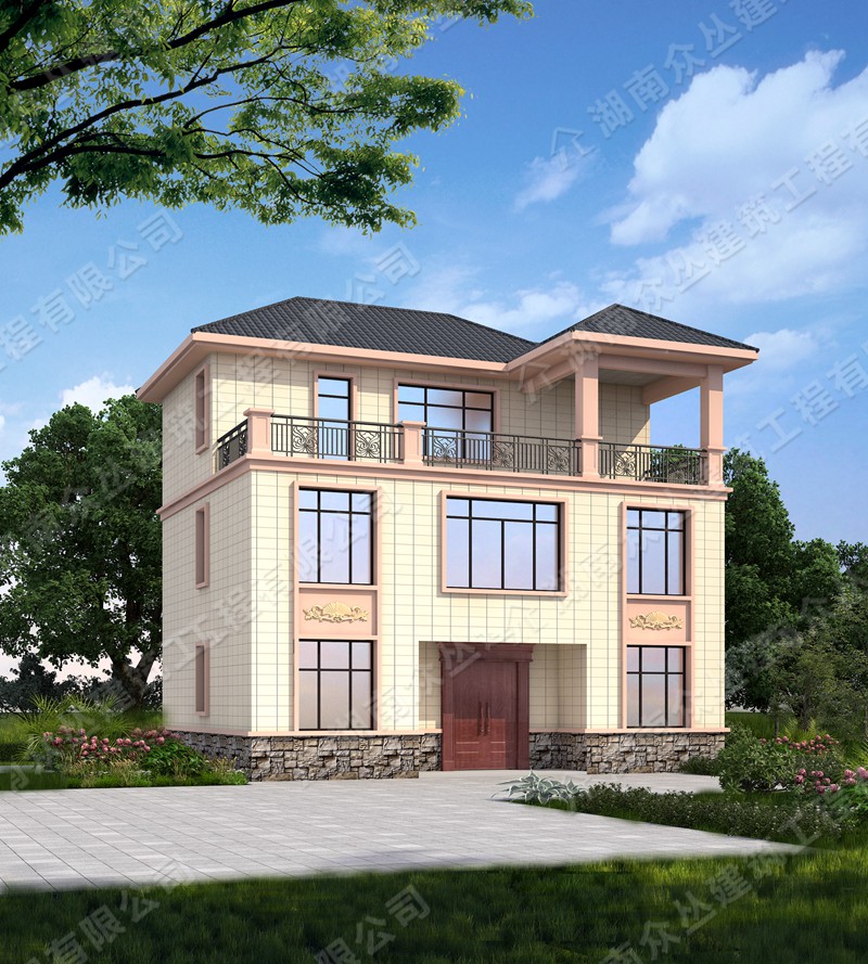 2019新农村自建房图纸大全，三层楼房效果图