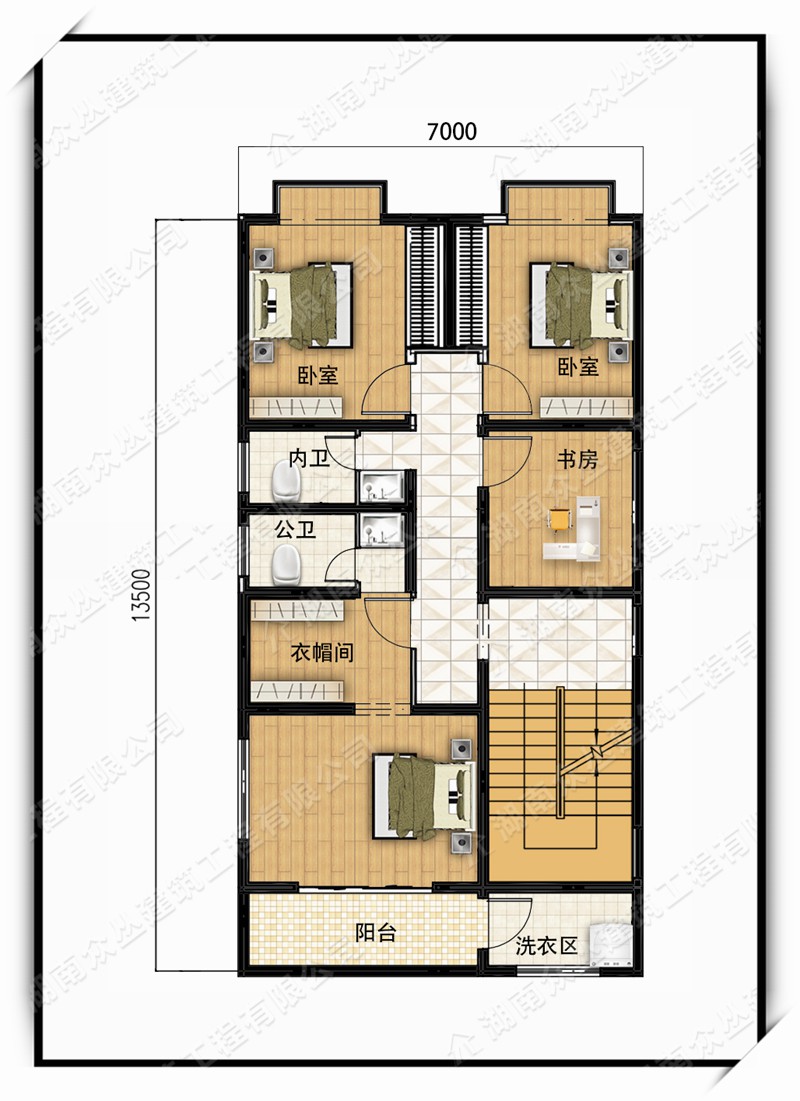 新款欧式别墅图纸农村80平小面积自建房设计