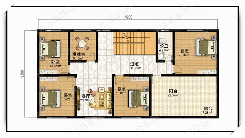 三层临界带商铺带露台自建房全套设计图纸