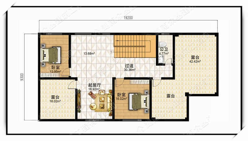 三层临界带商铺带露台自建房全套设计图纸