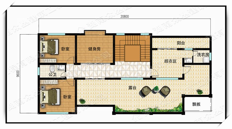 四层占地两百平 框架结构 大气欧式别墅